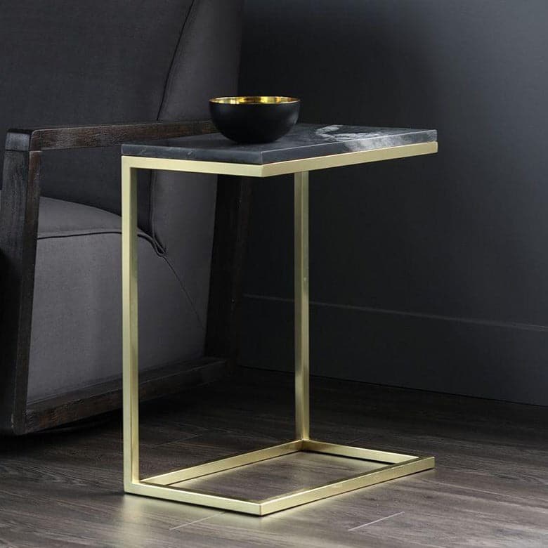 Amell End Table-Sunpan-SUNPAN-104805-Side TablesBlack-2-France and Son