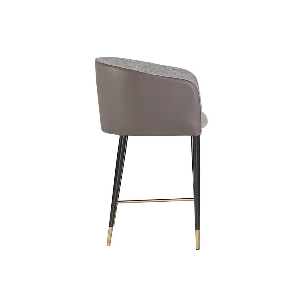 Asher Counter Stool-Sunpan-SUNPAN-105072-Bar StoolsSparrow Grey / Napa Black-3-France and Son