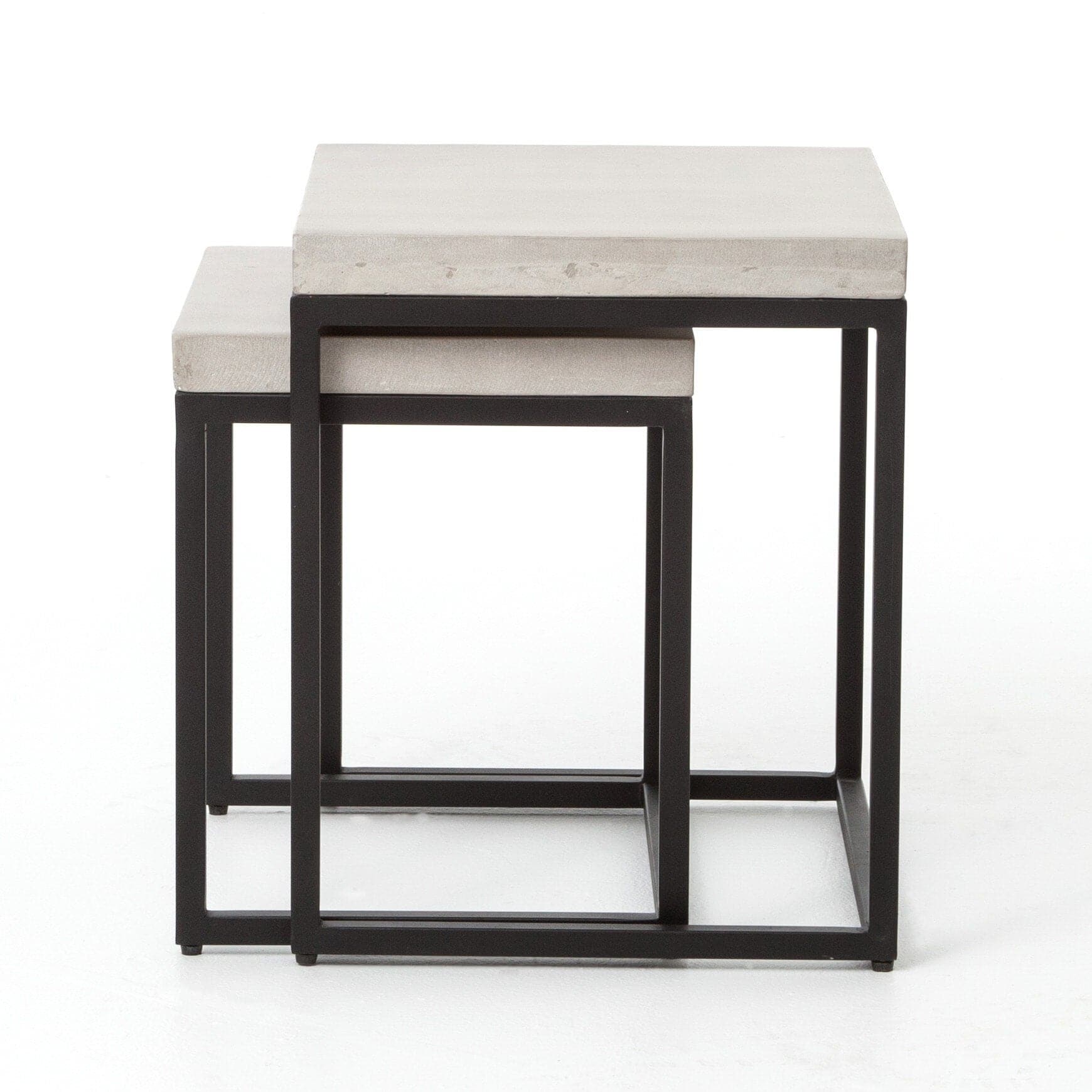 Maximus Nesting End Table - Natural Concrete