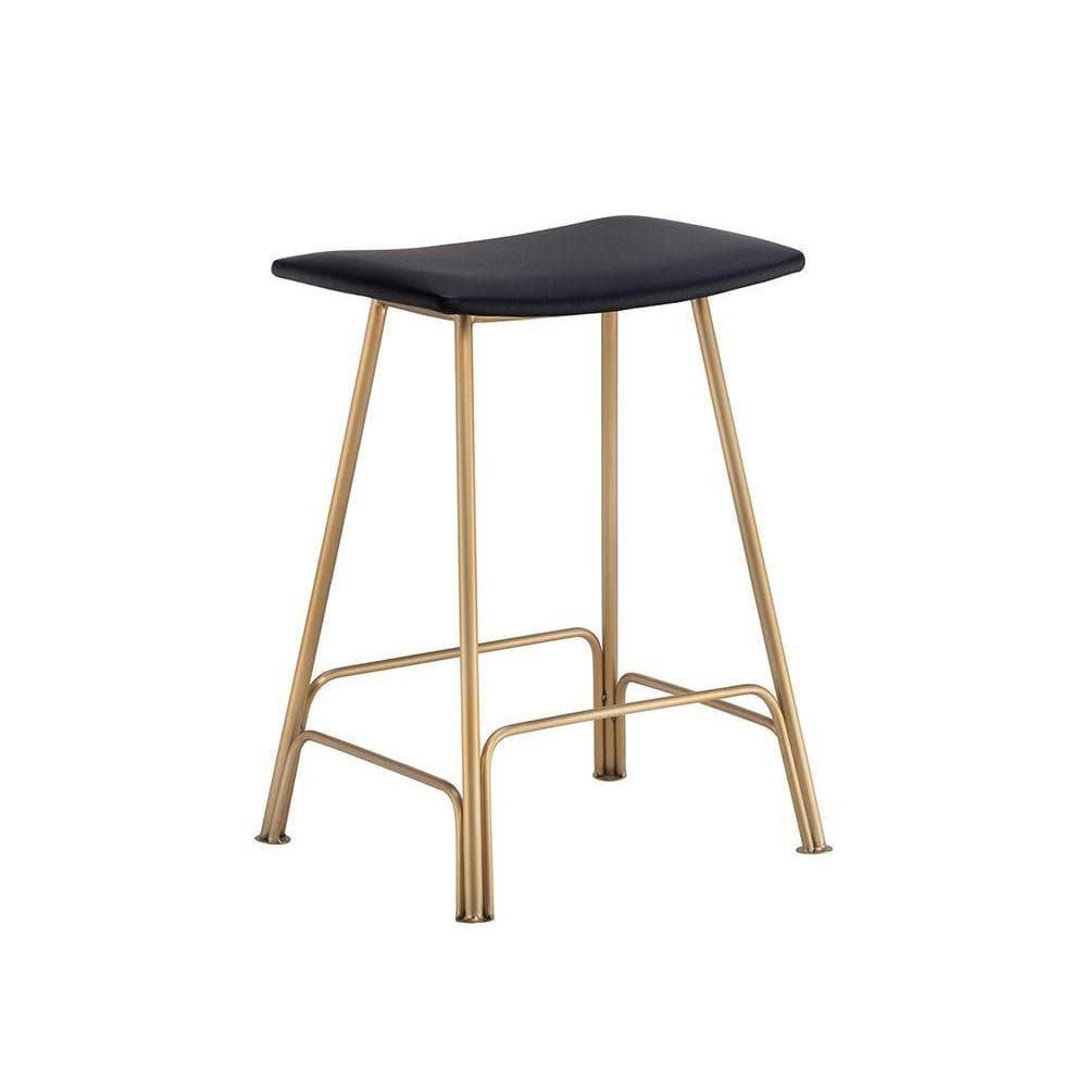 Azai Counter Stool-Sunpan-SUNPAN-104932-Bar StoolsBlack-6-France and Son