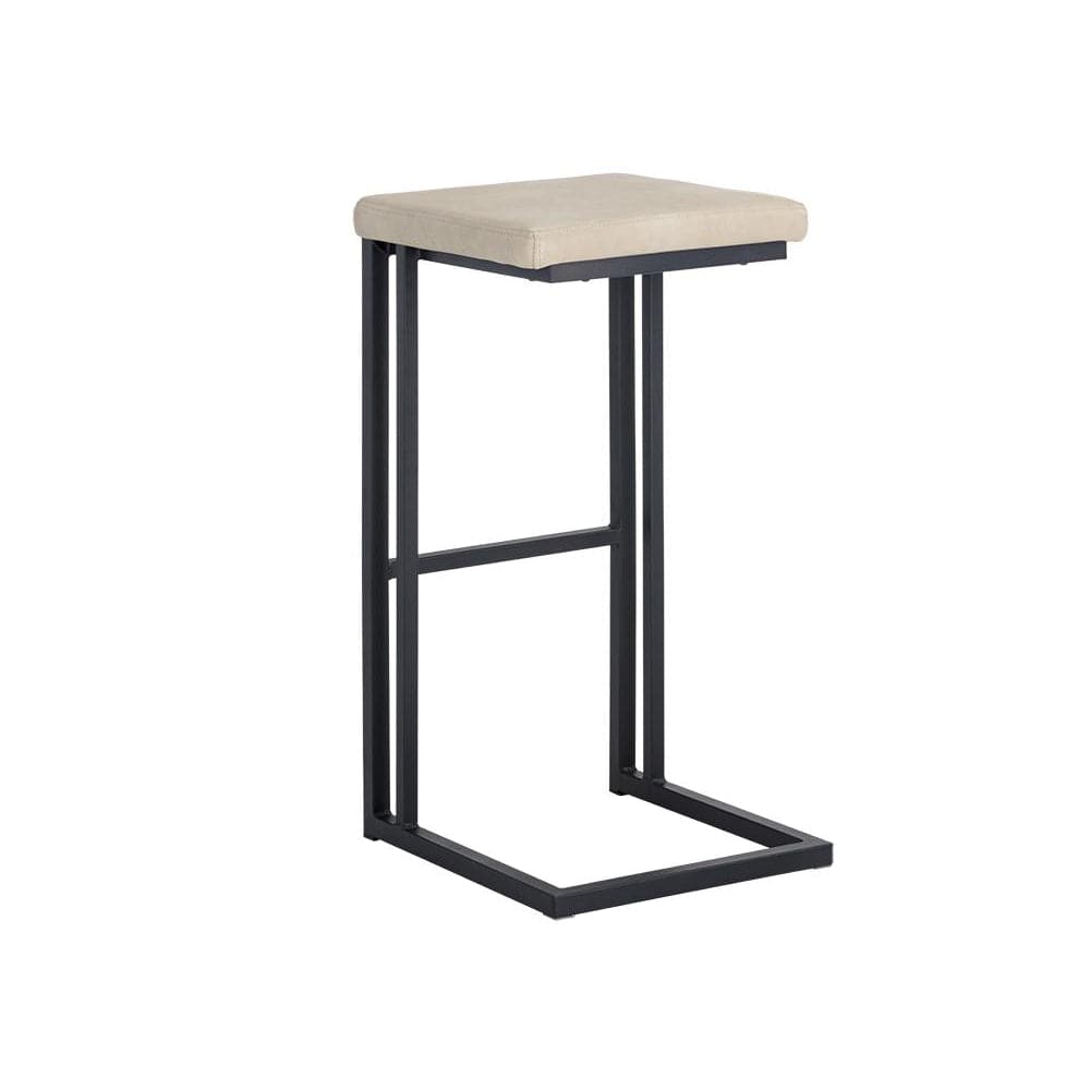 Boone Barstool-Sunpan-SUNPAN-104954-Bar StoolsBlack - Bravo Cognac-26-France and Son