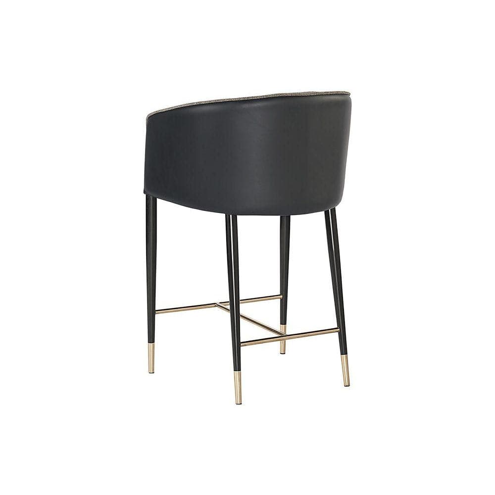 Asher Counter Stool-Sunpan-SUNPAN-105072-Bar StoolsSparrow Grey / Napa Black-8-France and Son