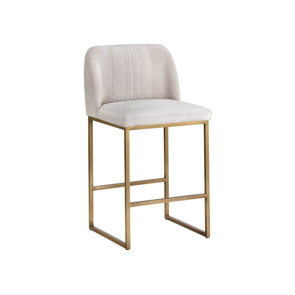 Nevin Counter Stool - Polo Club Muslin-Sunpan-SUNPAN-105088-Bar Stools-1-France and Son