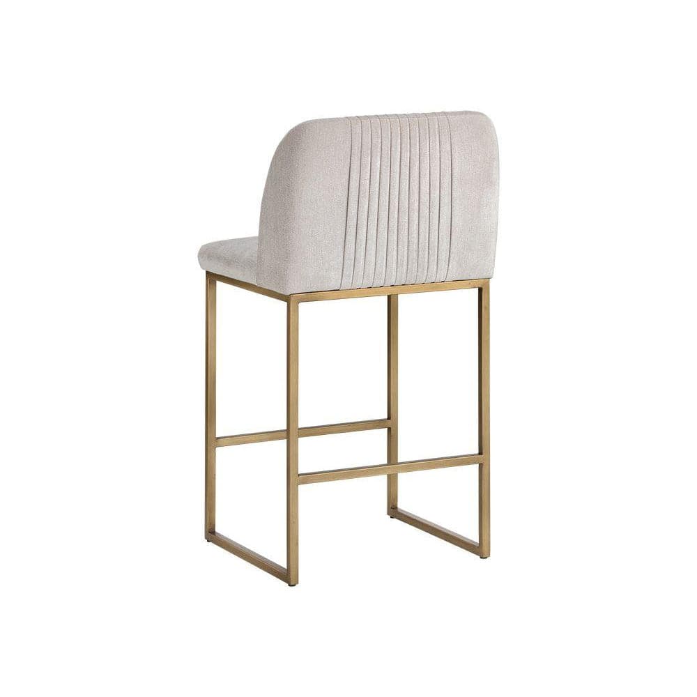 Nevin Counter Stool - Polo Club Muslin-Sunpan-SUNPAN-105088-Bar Stools-3-France and Son