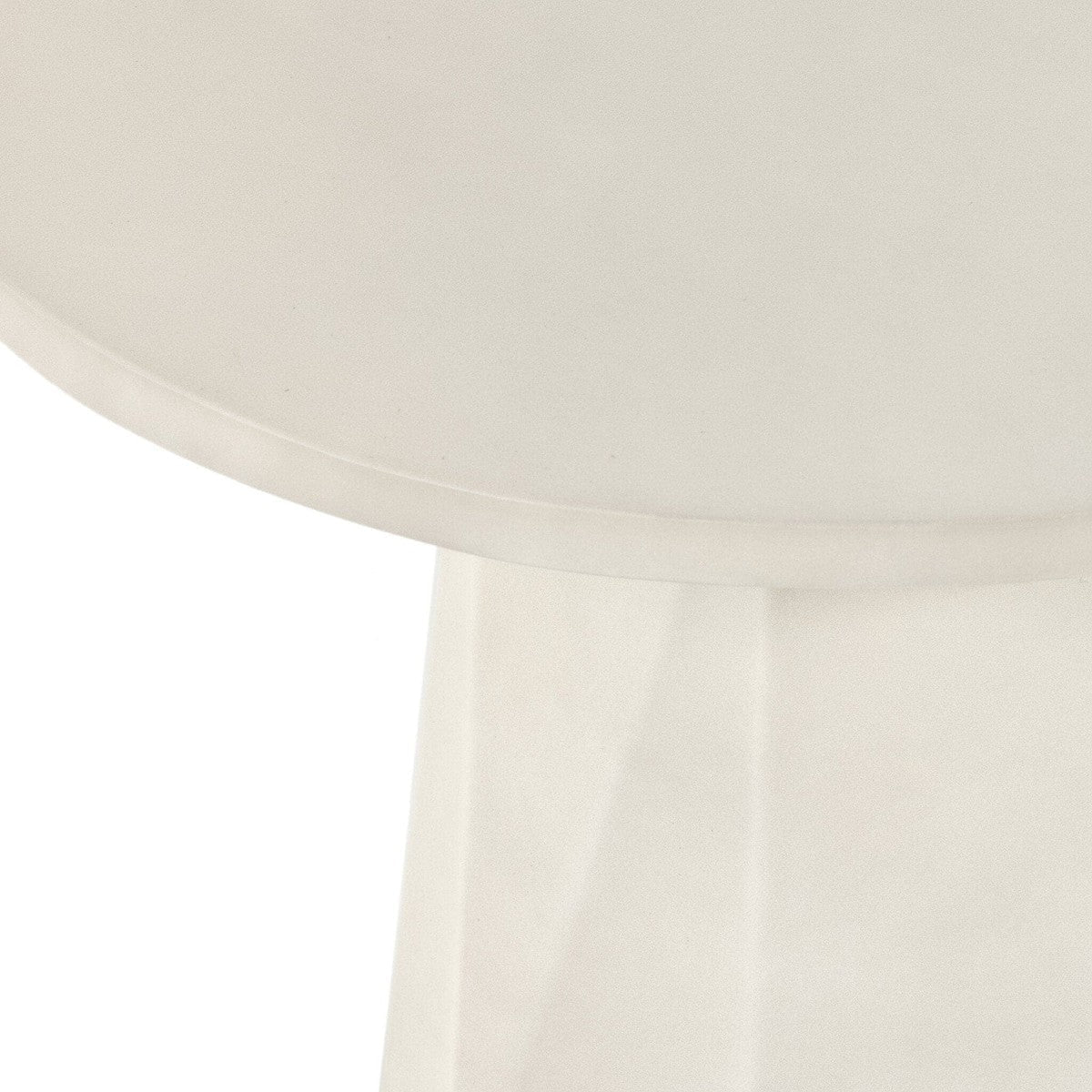 Bowman Outdoor End Table - White Concrete