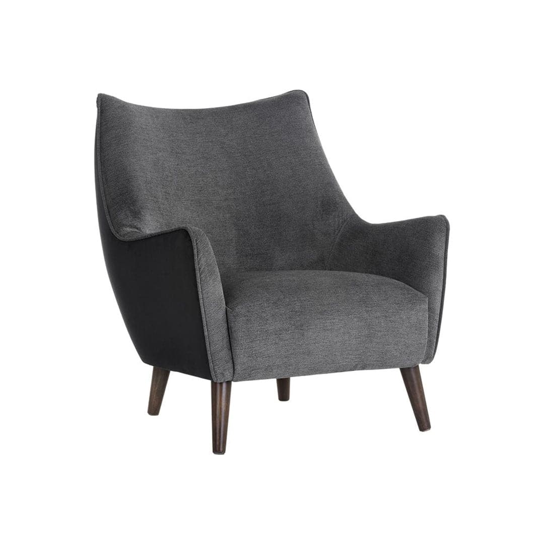 Sorrel Armchair-Sunpan-SUNPAN-105464-Lounge ChairsPolo Club Kohl Grey / Abbington Black-6-France and Son