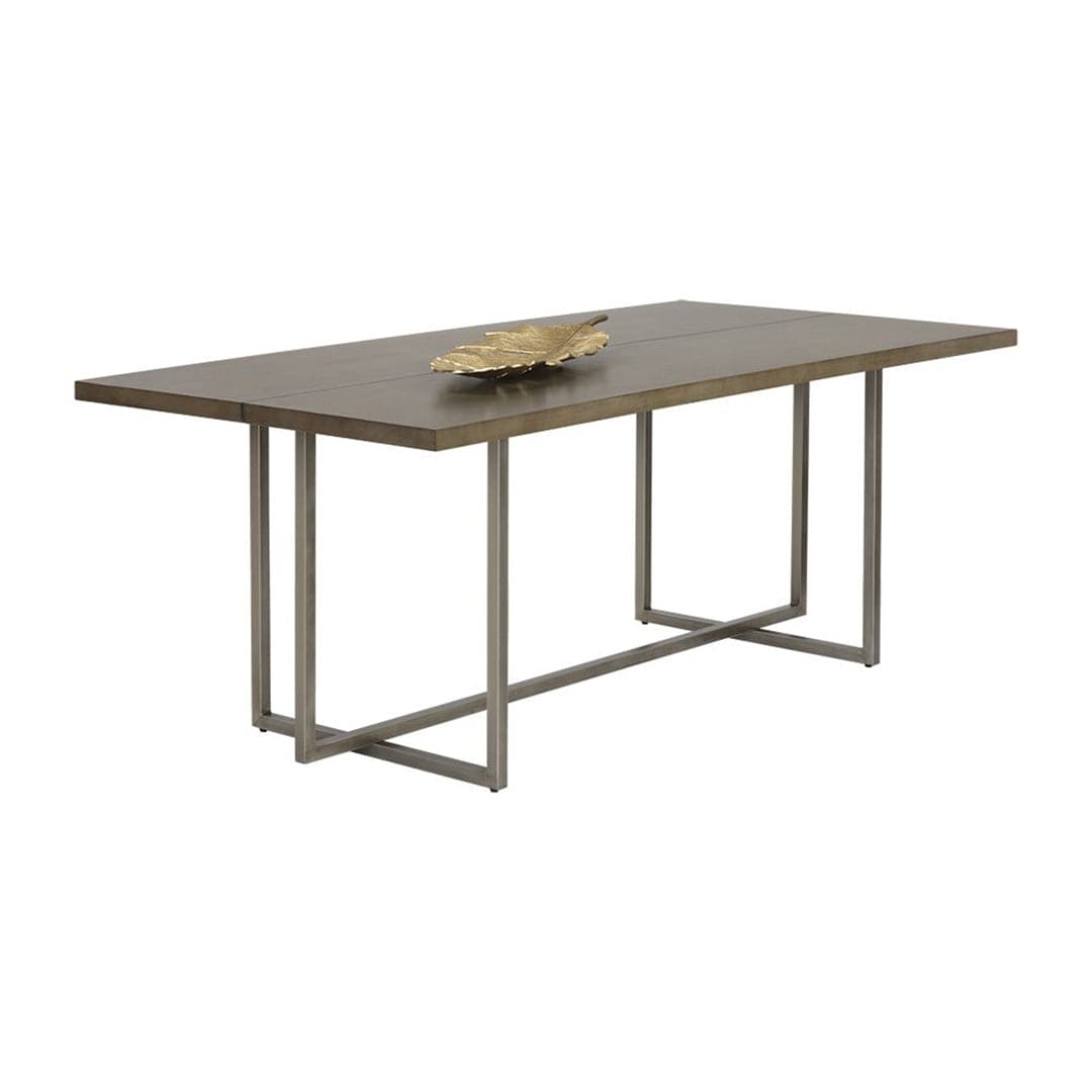 Bucks Dining Table-Sunpan-SUNPAN-105470-Dining TablesAntique Silver - Ash Grey-5-France and Son