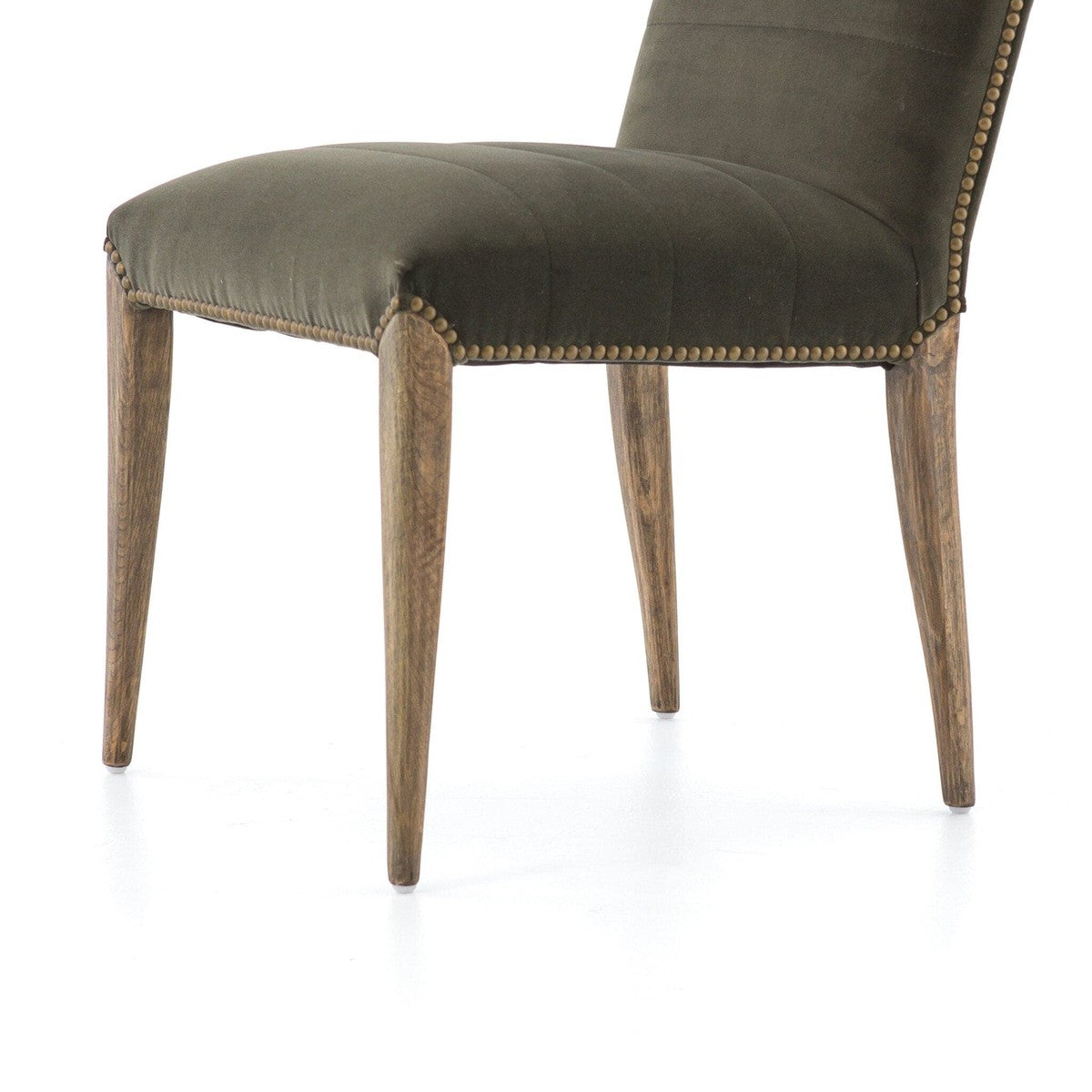 Nate Dining Chair - Modern Velvet Loden