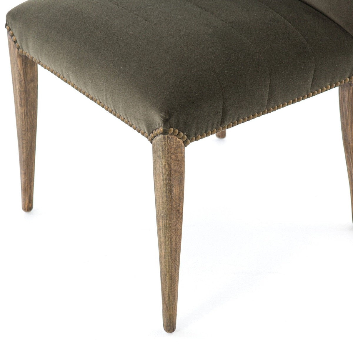 Nate Dining Chair - Modern Velvet Loden