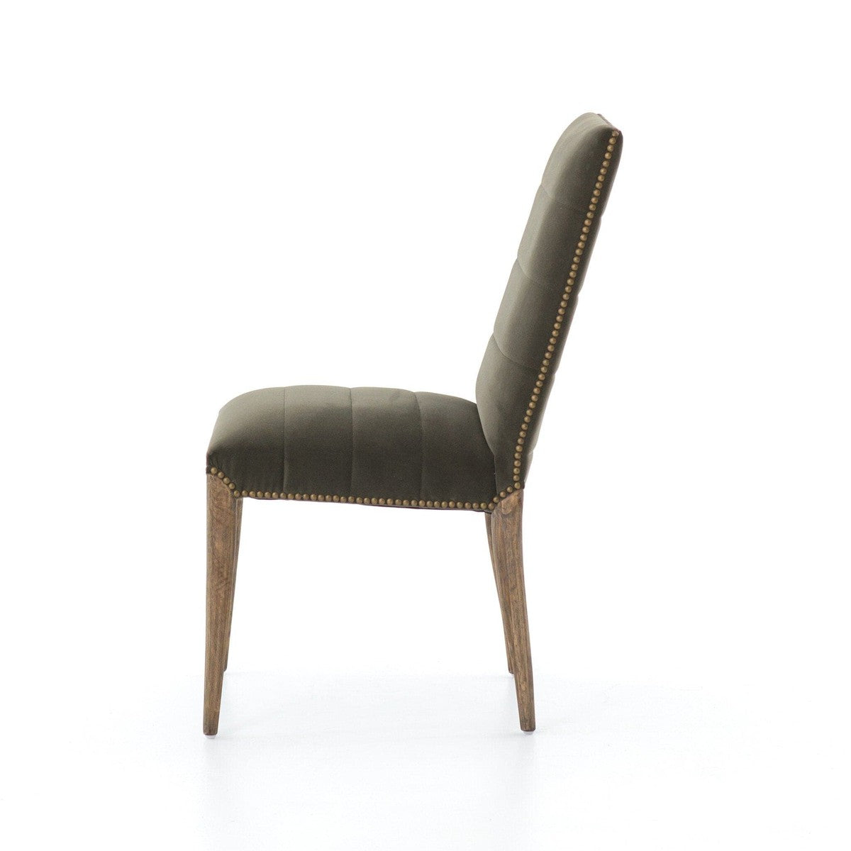 Nate Dining Chair - Modern Velvet Loden