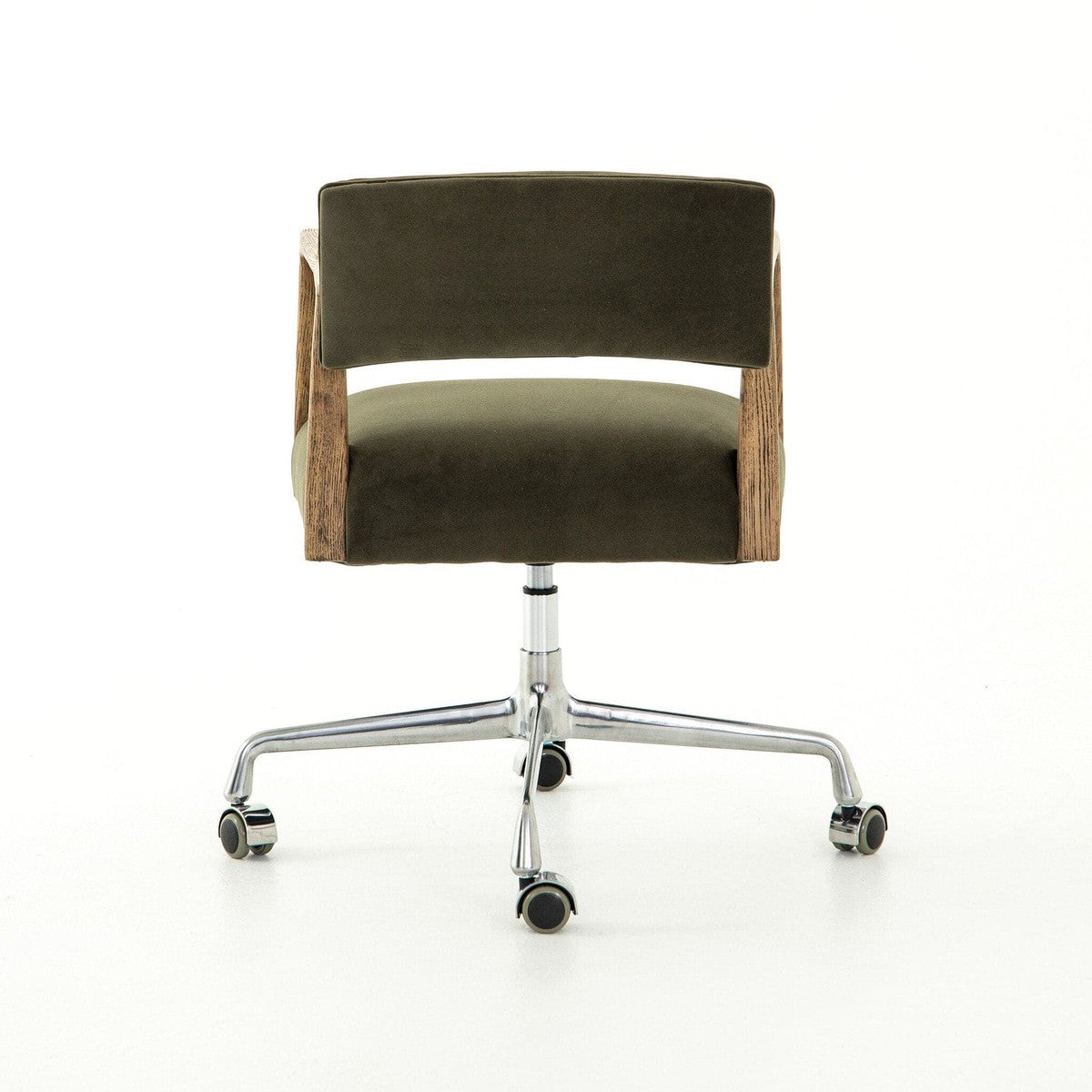 Tyler Desk Chair - Modern Velvet Loden