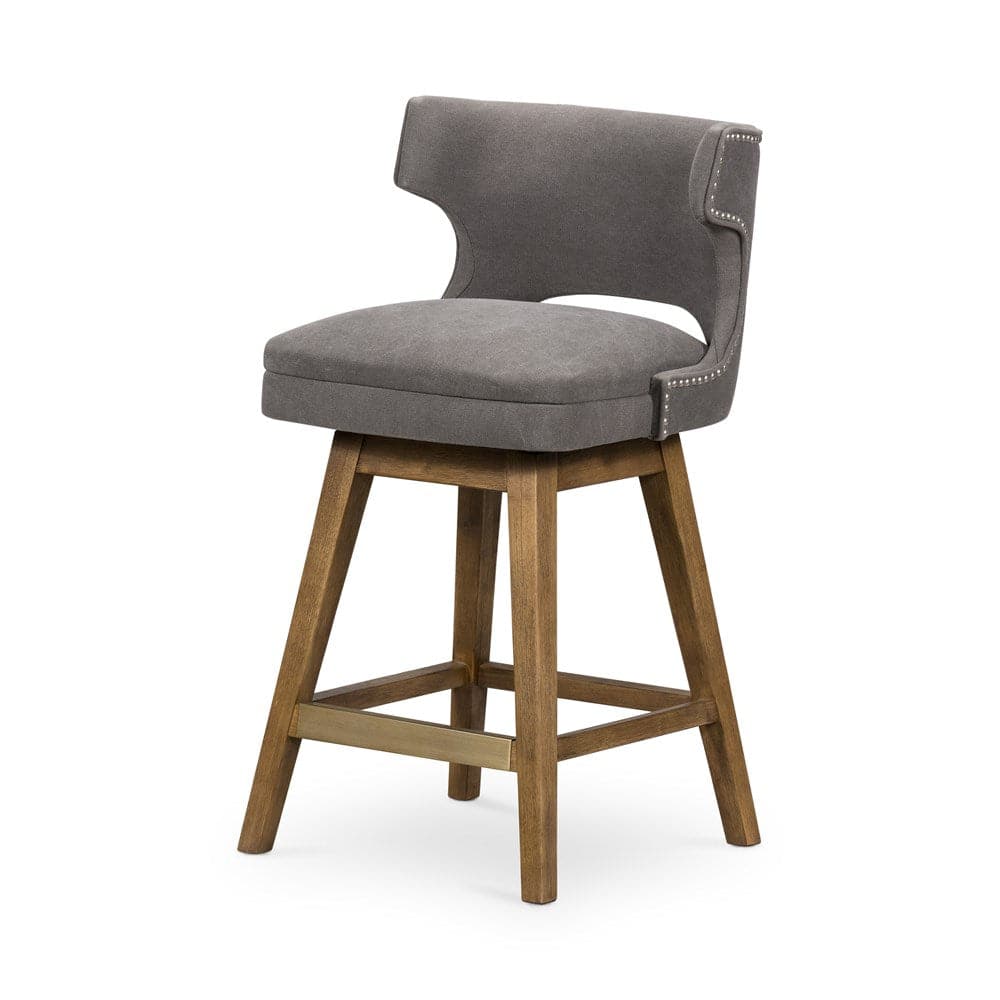 Task Swivel Bar + Counter Stool-Four Hands-FH-105649-012-Bar StoolsCounter-Aspen Grey / Canvas Dark Moon-10-France and Son