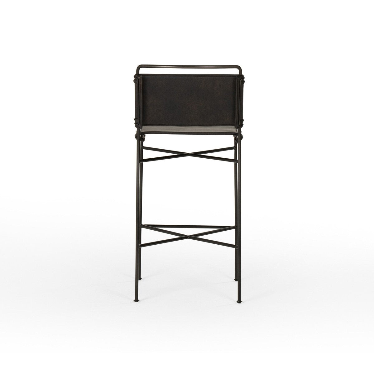 Wharton Bar + Counter Stool - Distressed Black