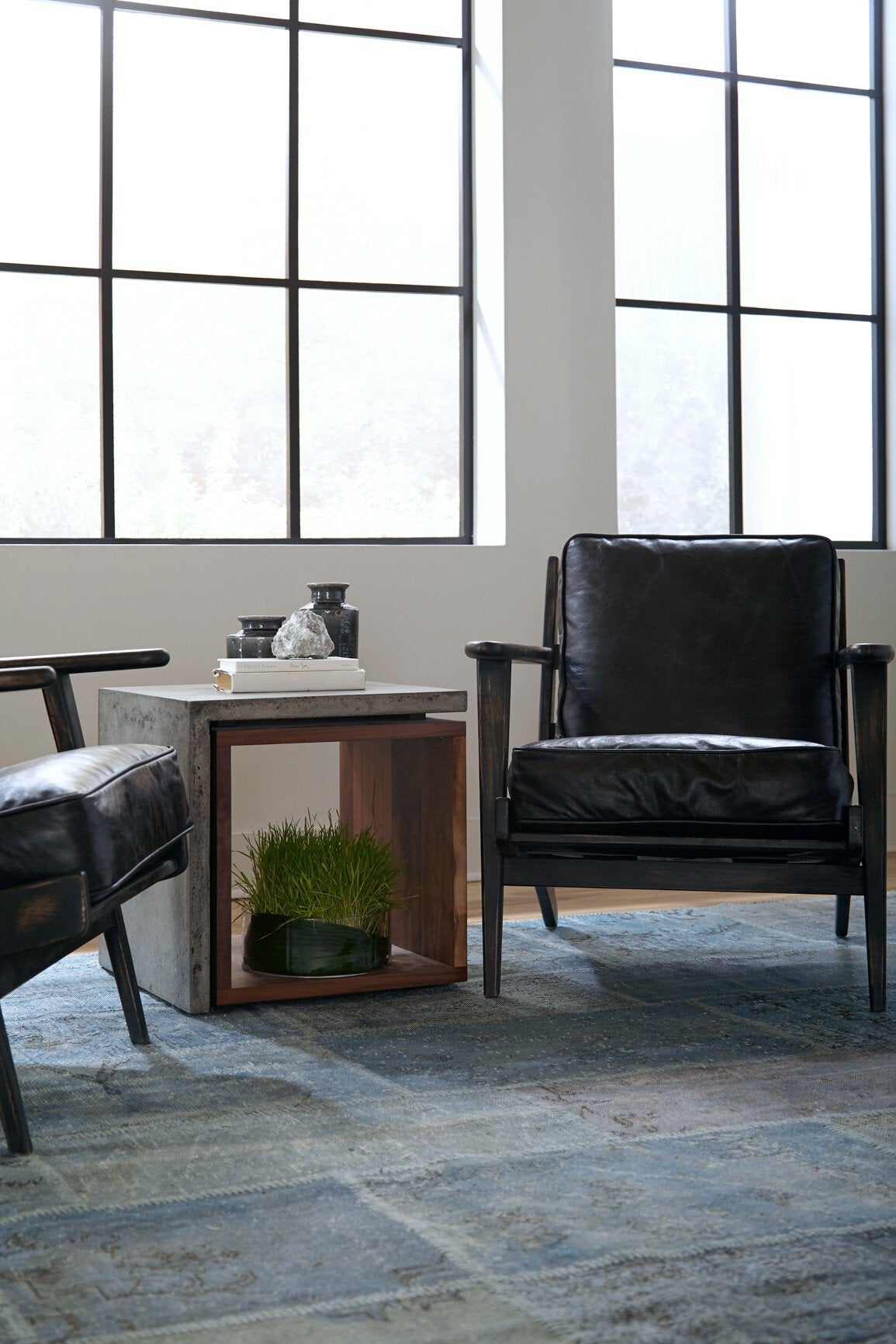 Brooks Lounge Chair - Rialto Ebony