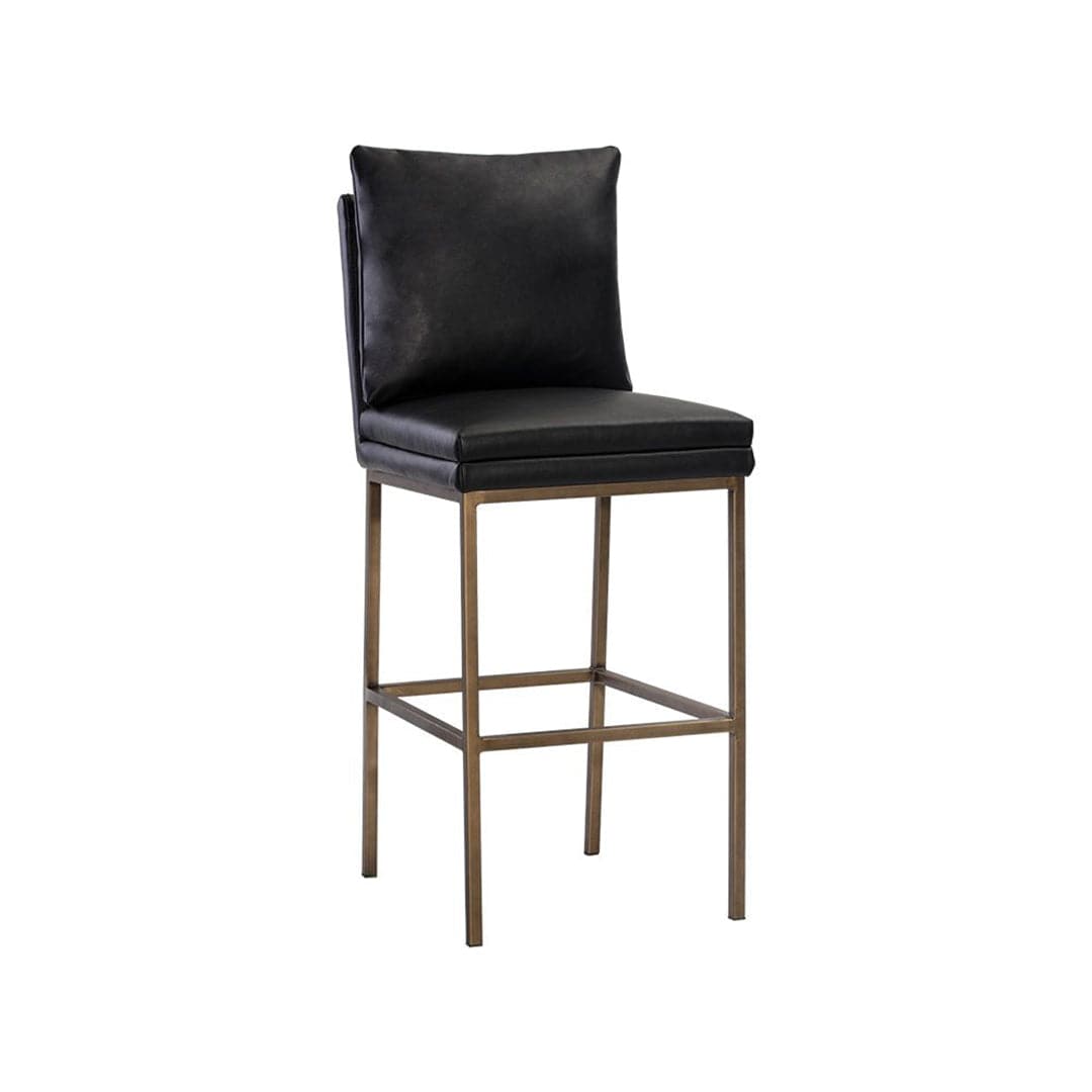 Paige Bar & Counter Stool-Sunpan-SUNPAN-105942-Bar StoolsBar Stool-Bravo Black-8-France and Son