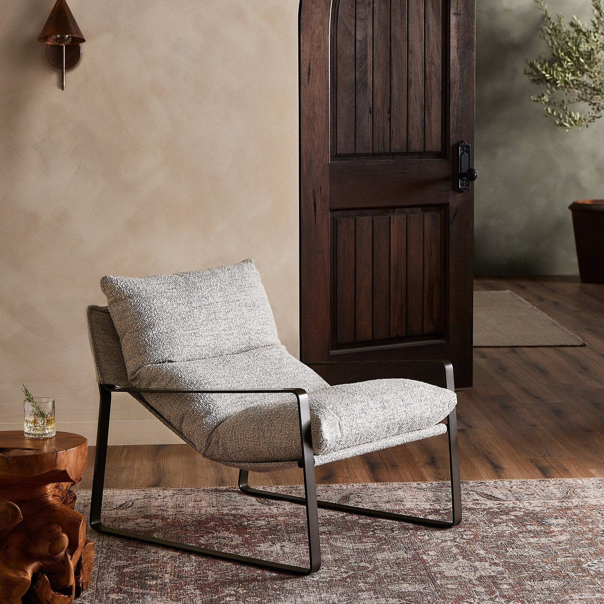 Emmett Sling Chair - Merino Porcelain