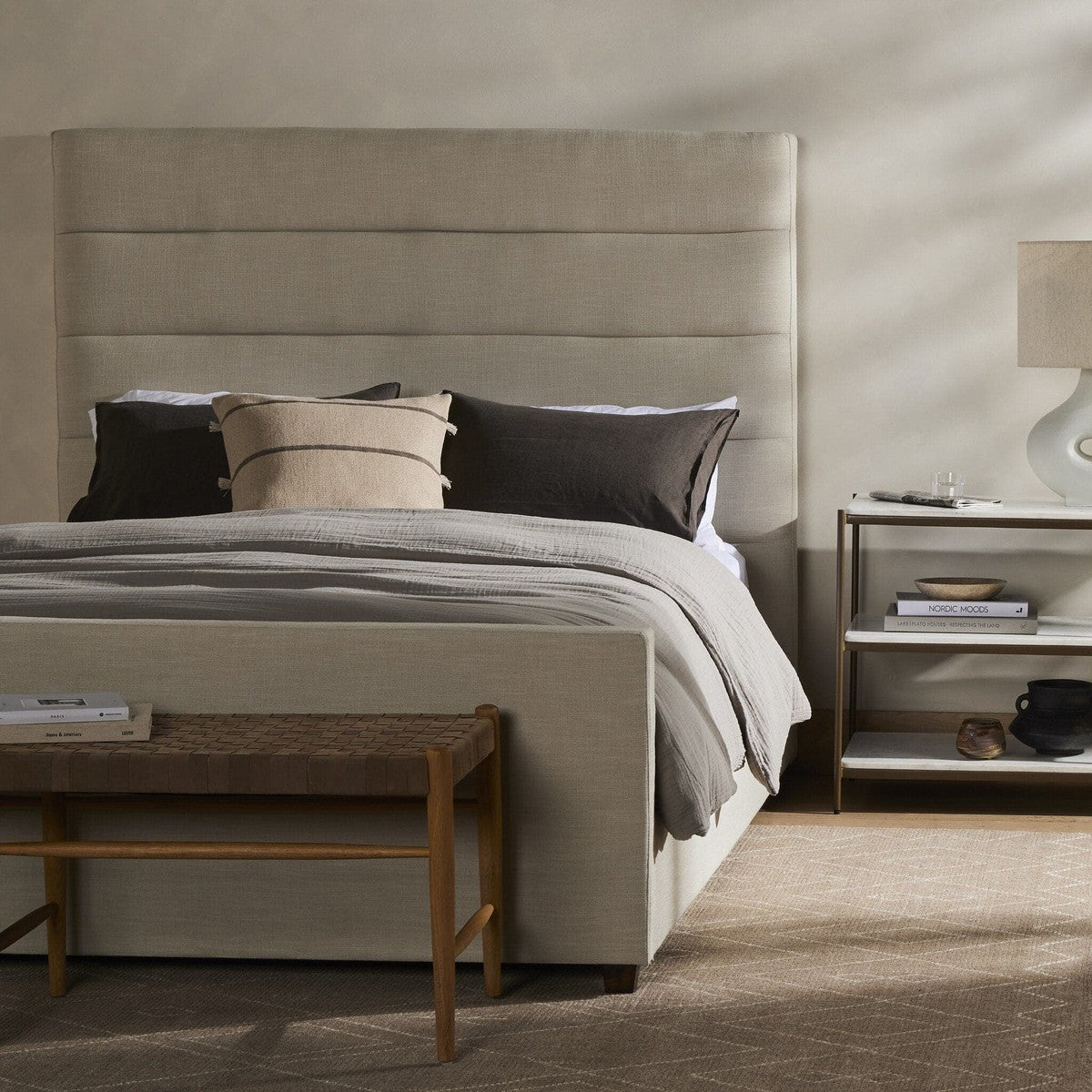 Daphne Bed - Cambric Ivory - Queen