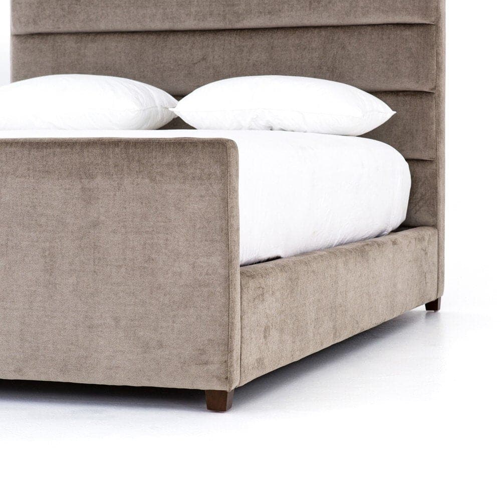 Daphne Bed - Sage Worn Velvet- King
