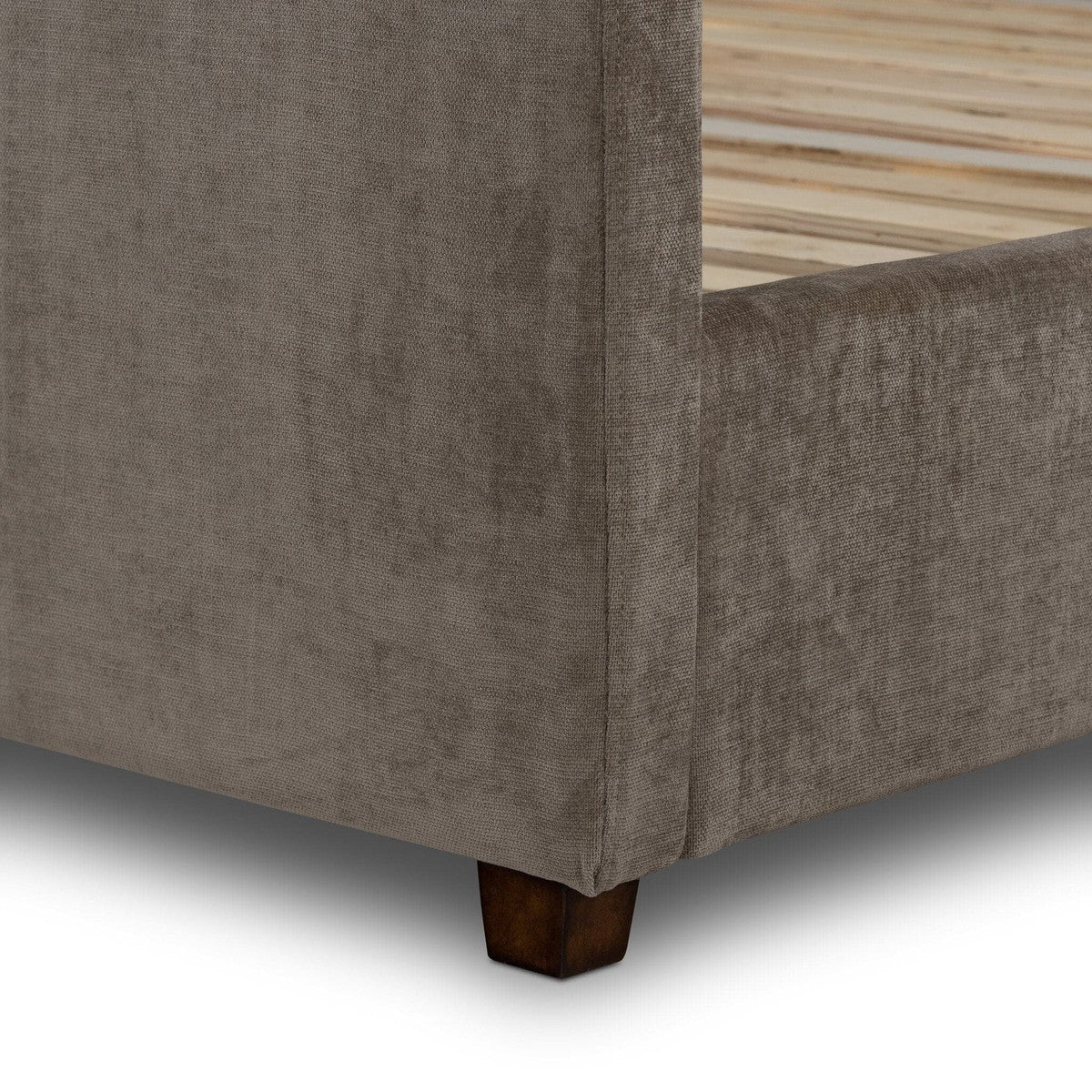 Daphne Bed - Sage Worn Velvet - Queen