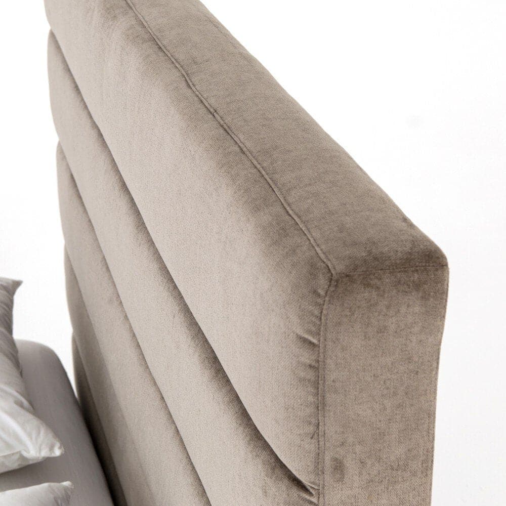 Daphne Bed - Sage Worn Velvet - Queen