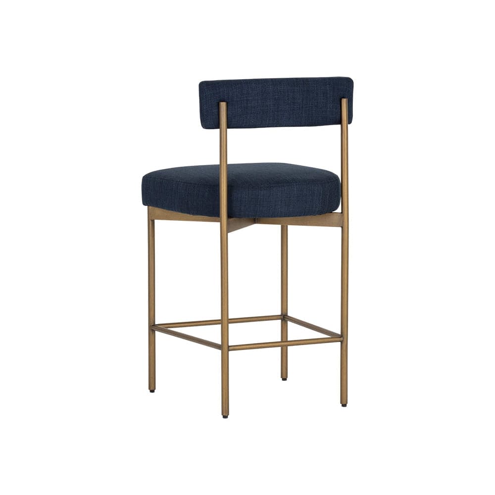 Seneca Counter Stool-Sunpan-SUNPAN-106061-Stools & OttomansAntique Brass - Arena Cement-8-France and Son