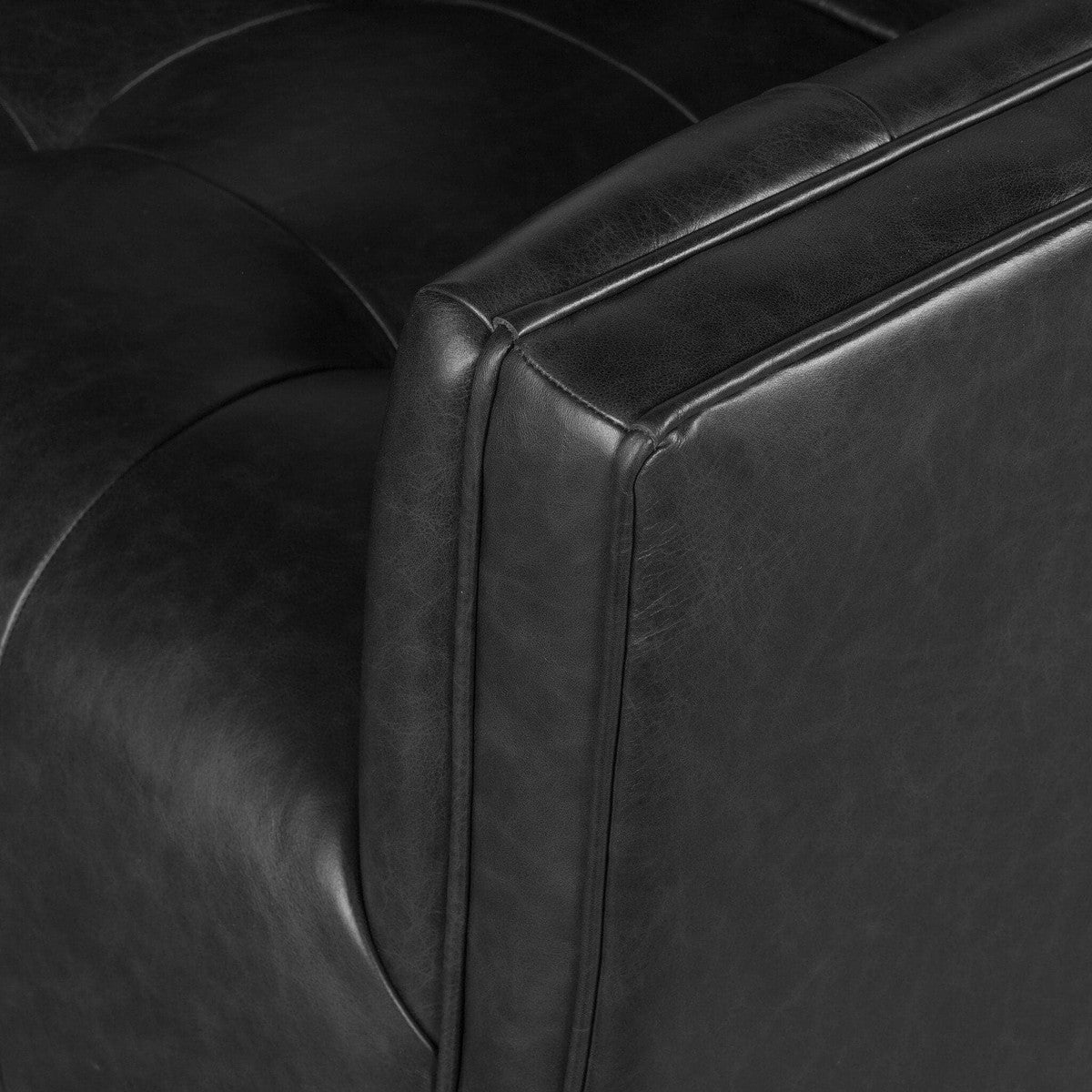 Kiera Swivel Chair - Sonoma Black