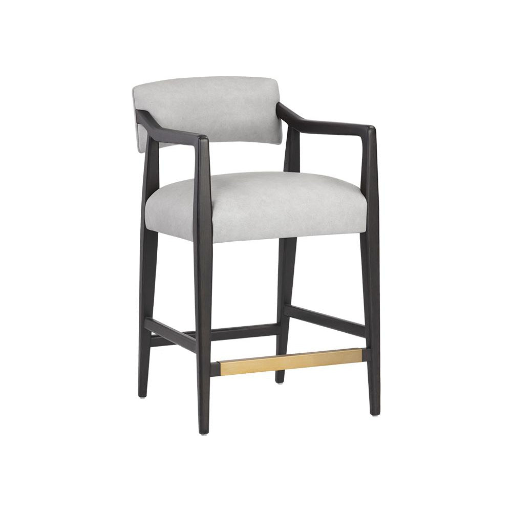 Keagan Counter Stool-Sunpan-SUNPAN-106082-Bar StoolsGrey-1-France and Son