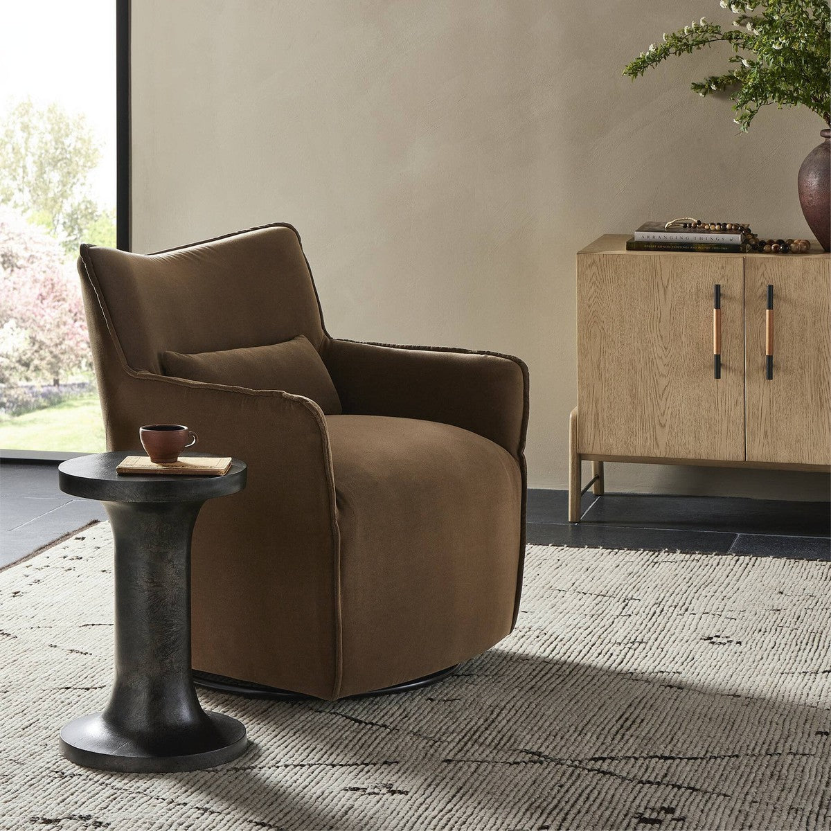 Kimble Swivel Chair - Henry Coffee