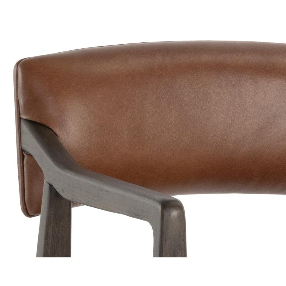 Keagan Office Chair-Sunpan-SUNPAN-106087-Task ChairsShalimar Tobacco Leather-9-France and Son