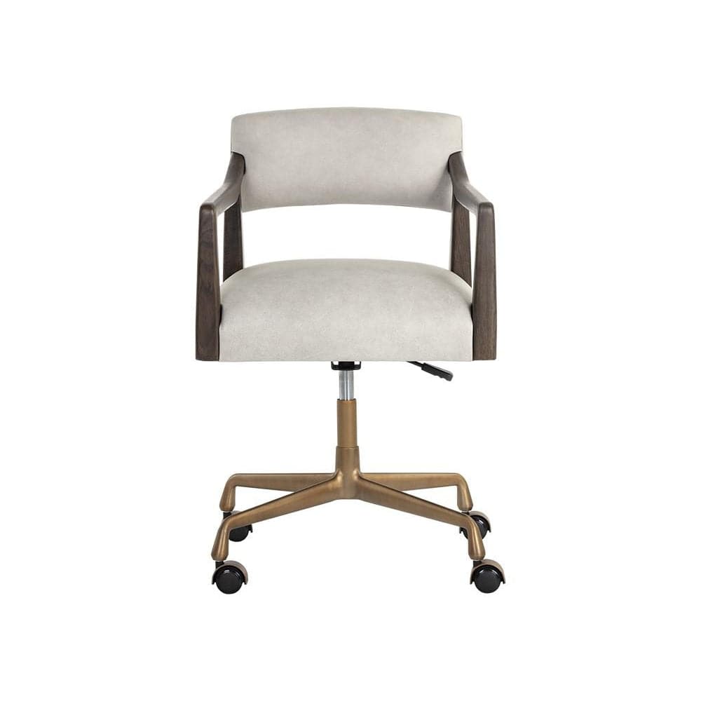 Keagan Office Chair-Sunpan-SUNPAN-106087-Task ChairsShalimar Tobacco Leather-13-France and Son