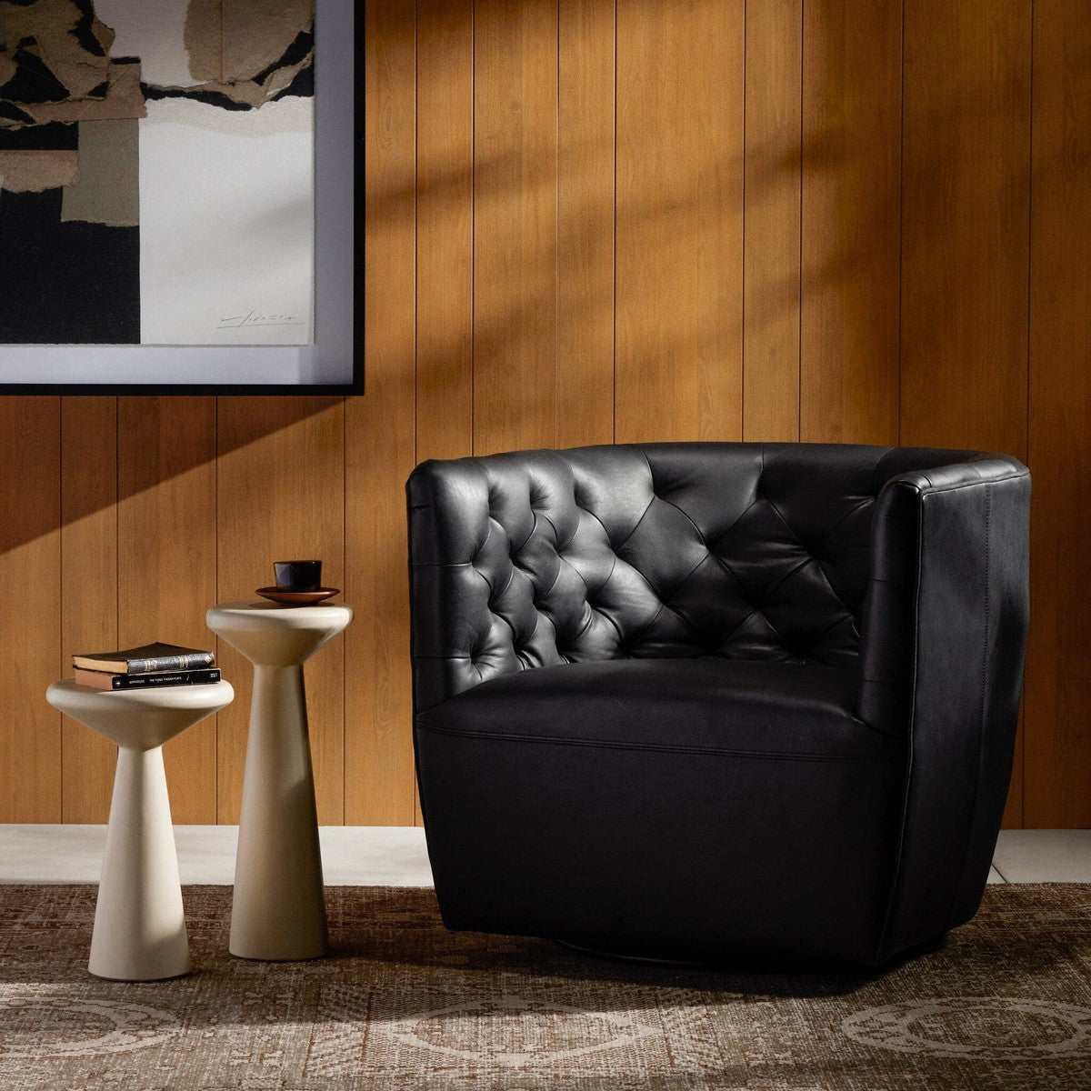 Hanover Swivel Chair - Heirloom Black