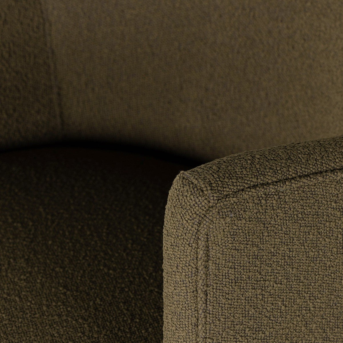 Aurora Swivel Chair - FIQA Boucle Olive