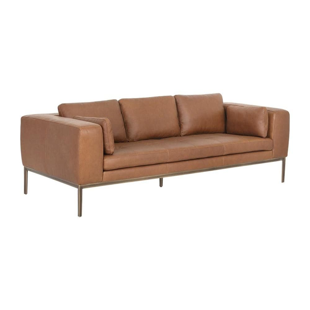 Burr Sofa-Sunpan-SUNPAN-106139-Sofasbehike saddle-1-France and Son