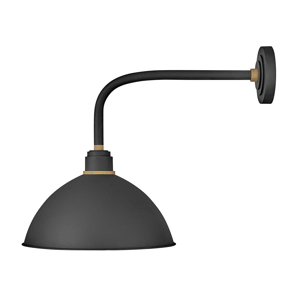 Outdoor Foundry - Medium Straight Arm Barn Light-Hinkley Lighting-HINKLEY-10615TK-Outdoor Wall SconcesTextured Black-Style 2-3-France and Son