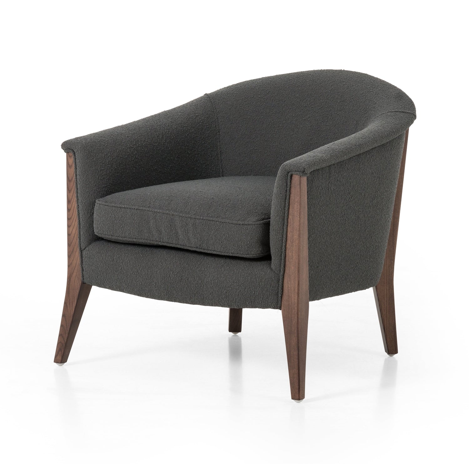 Nomad Chair-Four Hands-FH-106180-005-Lounge ChairsFiqa Boucle Charcoal-6-France and Son