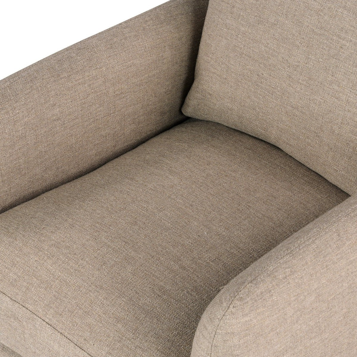 Banks Slipcover Swivel Chair - Alcala Taupe