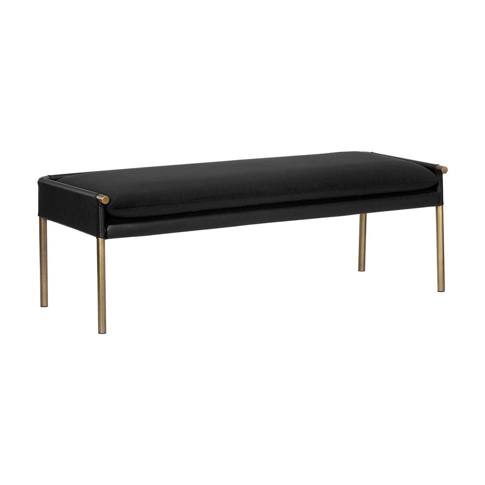 Bellevue Bench - Abbington Black / Bravo Black-Sunpan-SUNPAN-106185-BenchesBlack-1-France and Son