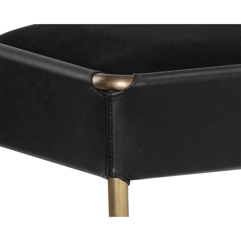 Bellevue Bench - Abbington Black / Bravo Black-Sunpan-SUNPAN-106185-BenchesBlack-8-France and Son