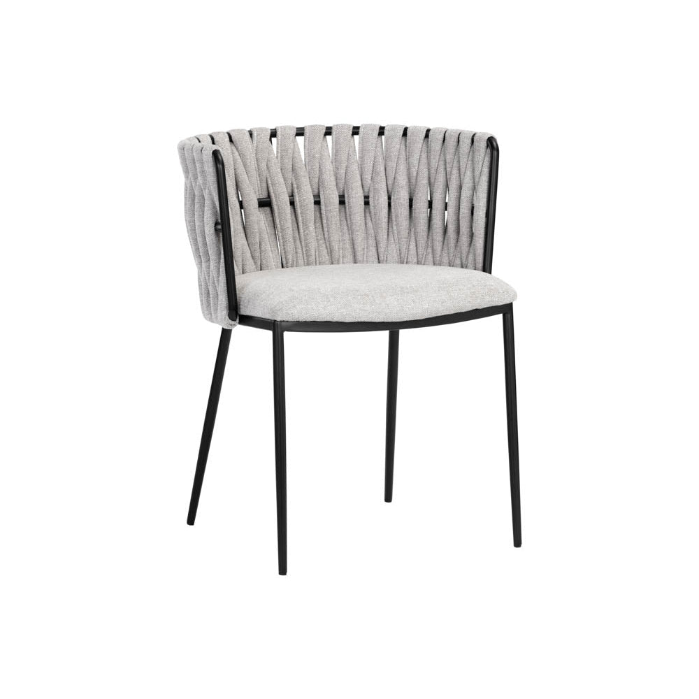 Sarai Dining Armchair-Sunpan-SUNPAN-106187-Dining ChairsBelfast Heather-1-France and Son