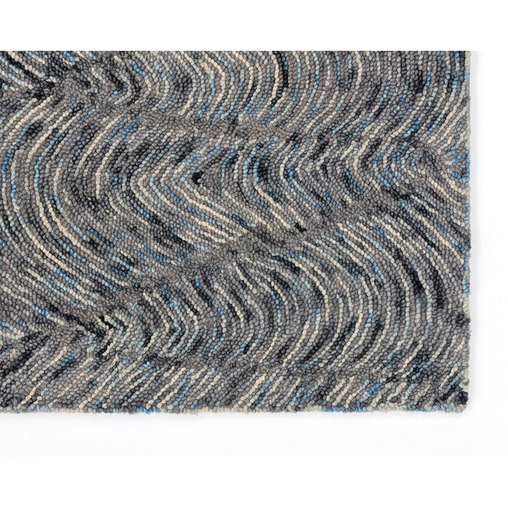 Corfu Hand - Tufted Rug - Blue / Charcoal-Sunpan-SUNPAN-106260-Rugs9' X 12'-4-France and Son