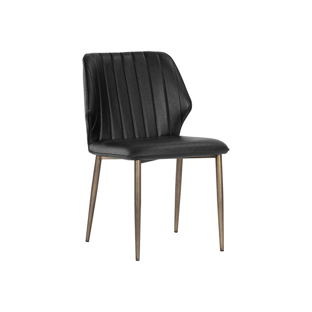 Clinton Dining Chair-Sunpan-SUNPAN-106316-Dining ChairsBronze - Bravo Black-1-France and Son