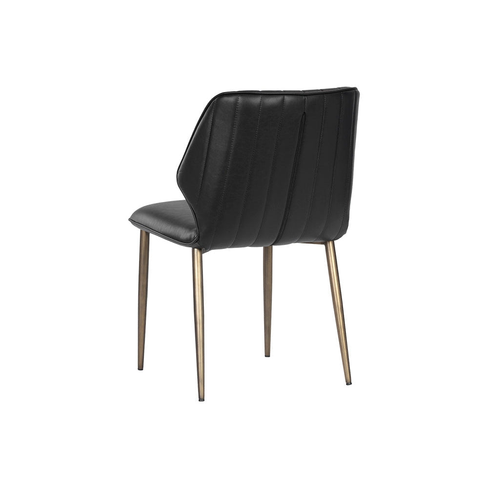 Clinton Dining Chair-Sunpan-SUNPAN-106316-Dining ChairsBronze - Bravo Black-3-France and Son