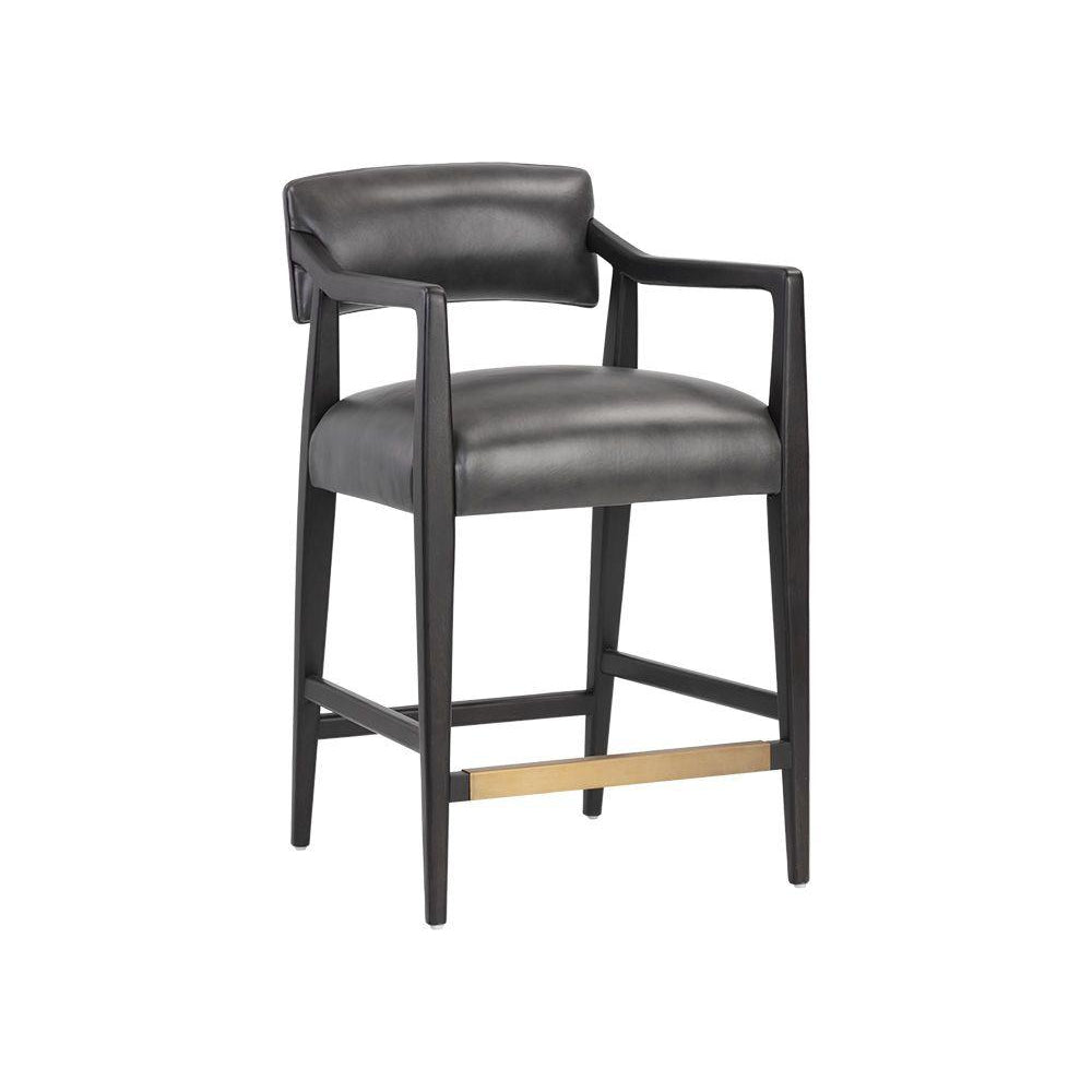 Keagan Counter Stool-Sunpan-SUNPAN-106373-Bar StoolsBlack-11-France and Son