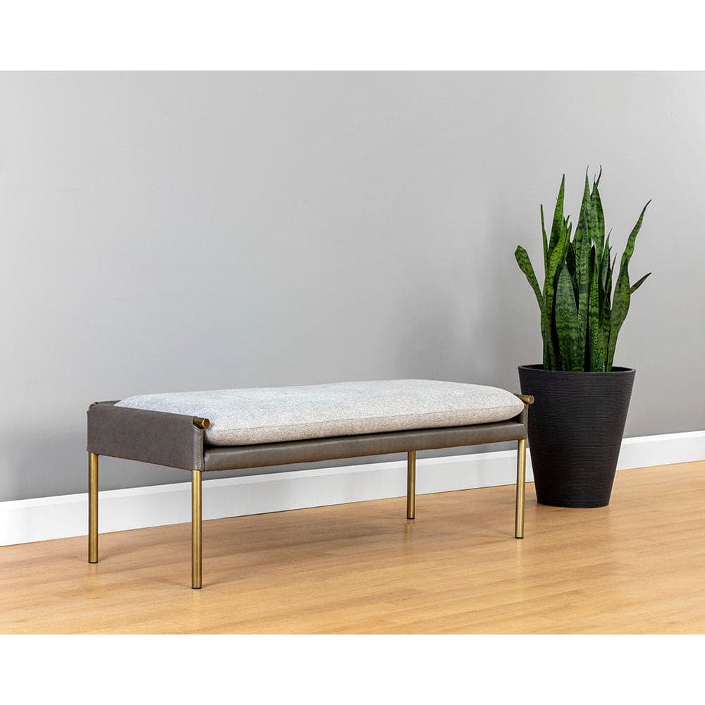 Bellevue Bench - Abbington Black / Bravo Black-Sunpan-SUNPAN-106185-BenchesBlack-5-France and Son