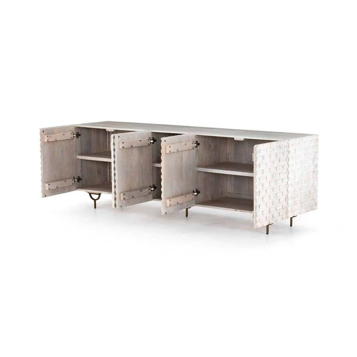 Rio Media Console - Antique Brass