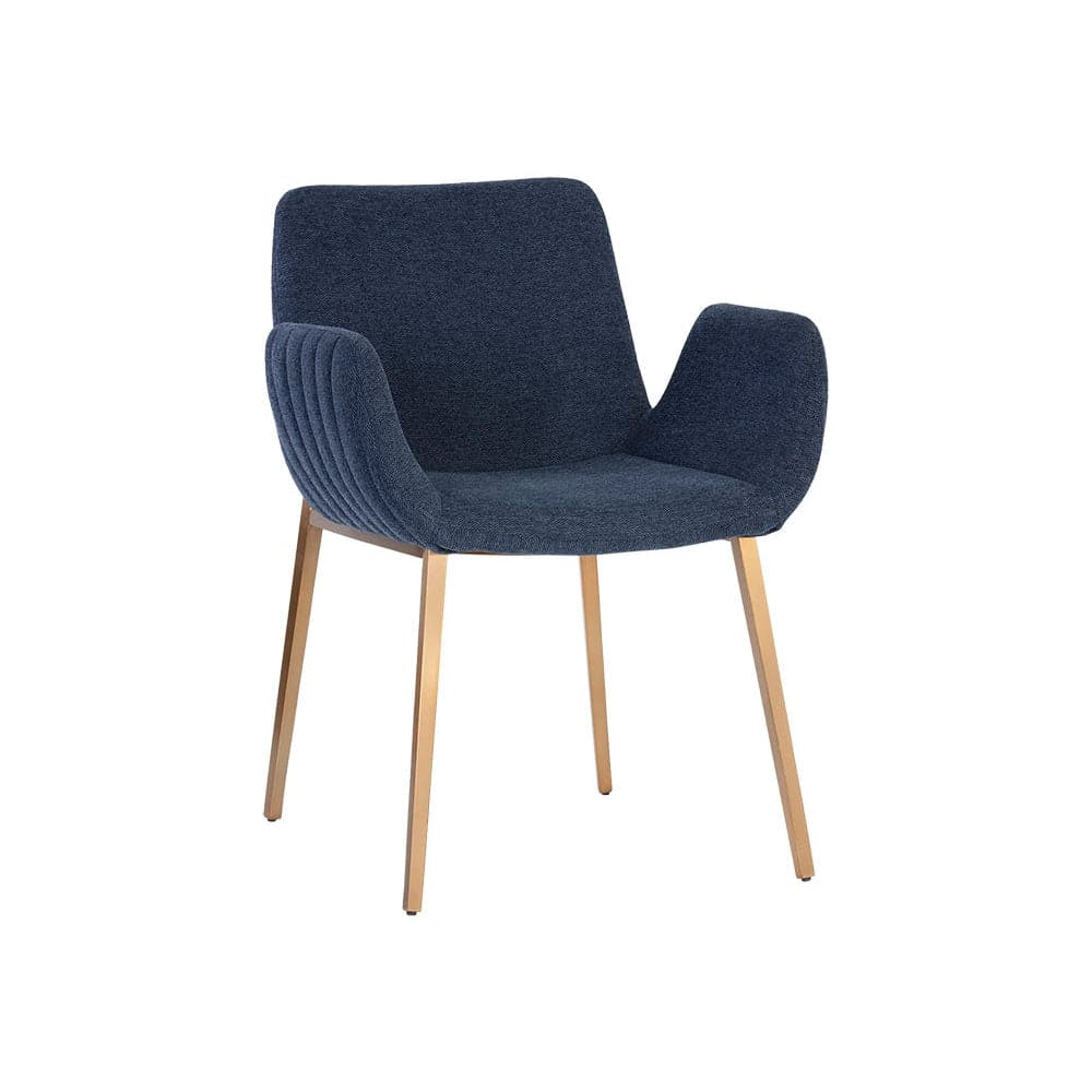 Lucano Dining Armchair-Sunpan-SUNPAN-106475-Dining ChairsBelfast Navy-1-France and Son