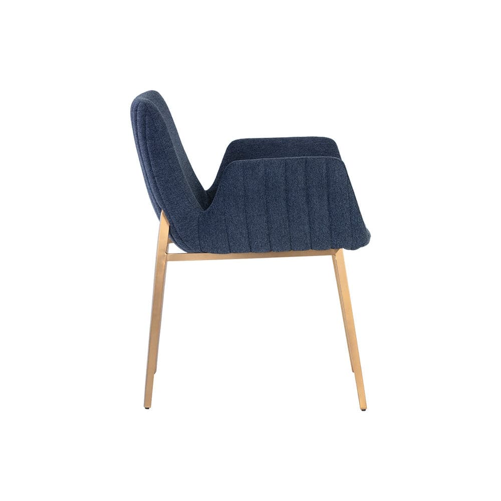 Lucano Dining Armchair-Sunpan-SUNPAN-106475-Dining ChairsBelfast Navy-7-France and Son