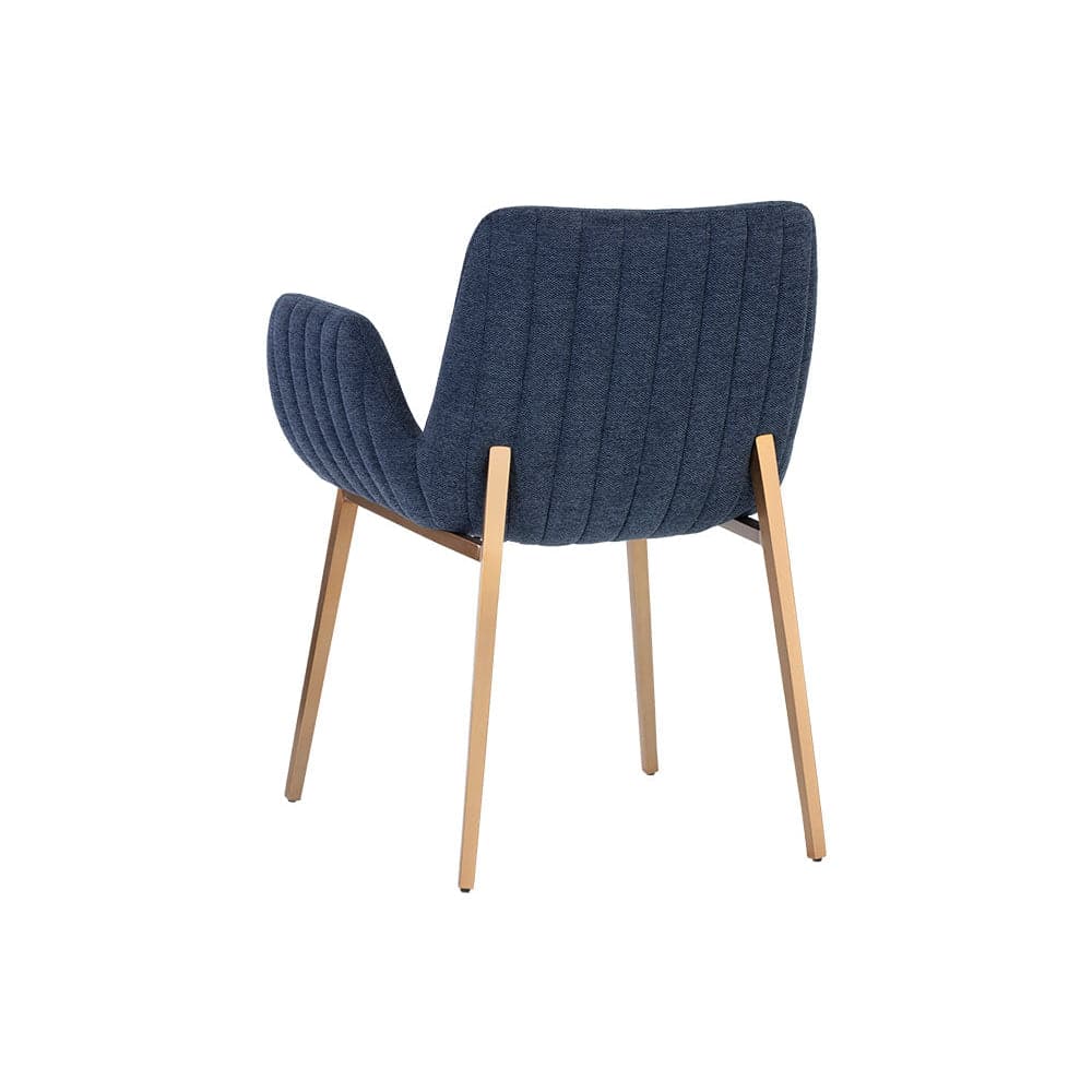 Lucano Dining Armchair-Sunpan-SUNPAN-106475-Dining ChairsBelfast Navy-10-France and Son