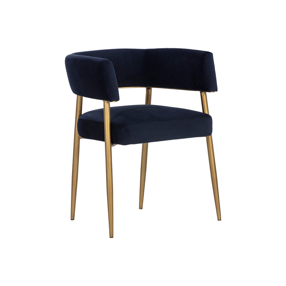 Maestro Dining Armchair - Abbington Navy-Sunpan-SUNPAN-106493-Dining Chairs-1-France and Son