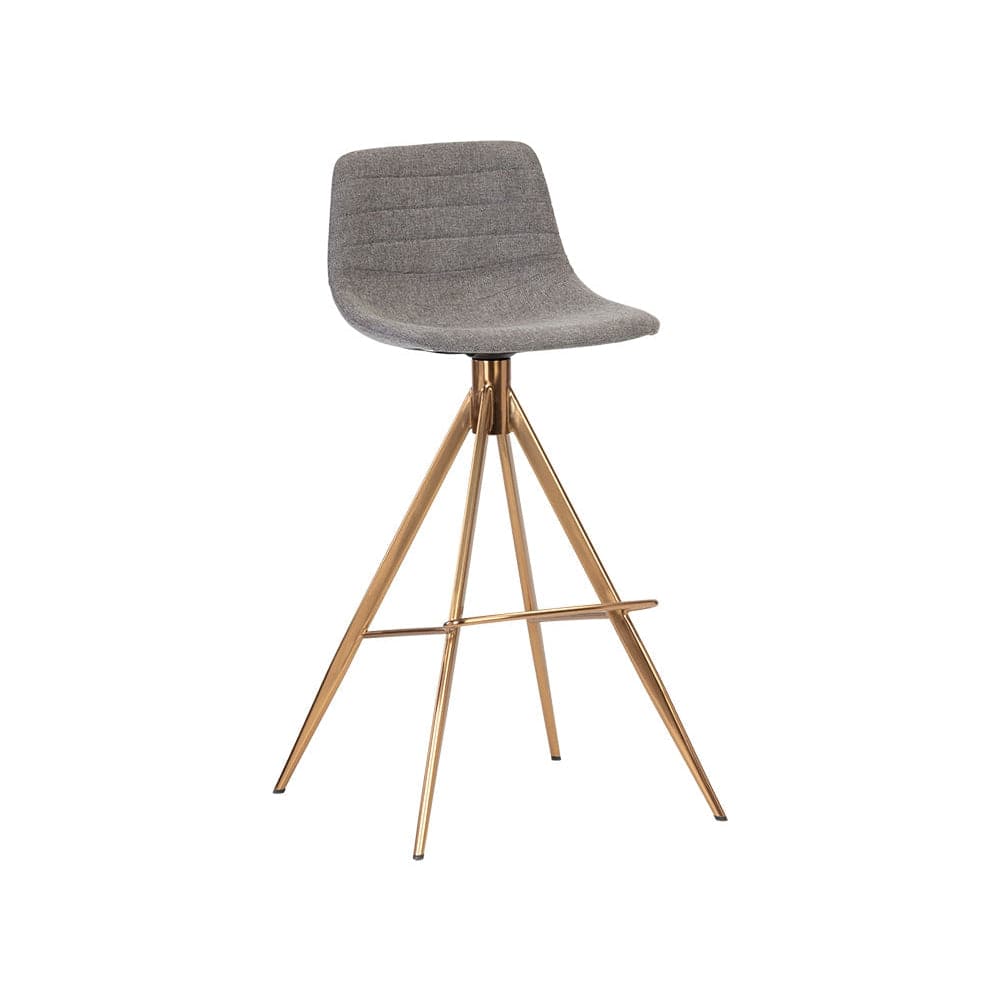 Andres Swivel Barstool - Belfast Koala Grey-Sunpan-SUNPAN-106511-Bar Stools-1-France and Son